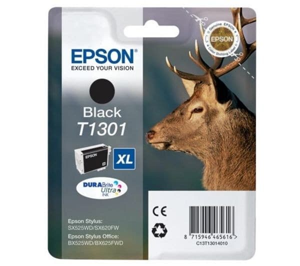 EPSON Stag T1301 XL Black Ink Cartridge - Image 1