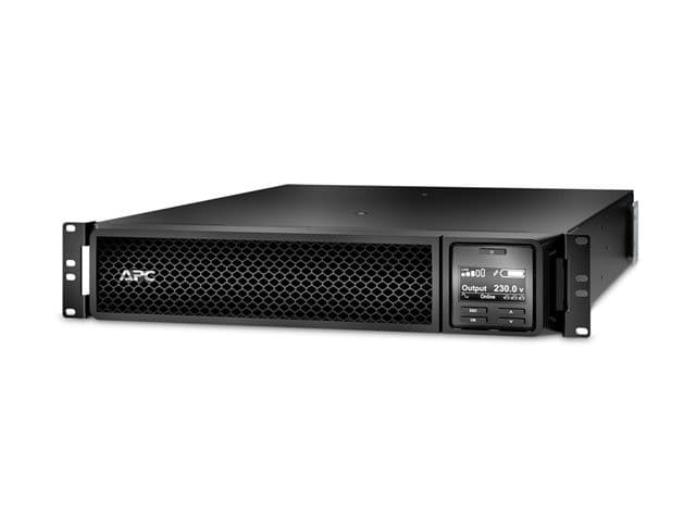 APC Smart-UPS SRT 1000VA RM SRT1000RMXLI - On-Line UPS 1000VA/1000W, 230V, 2U Rackmount, 6x IEC C13, SmartSlot, Extended Runtime, Rail Kit, Black