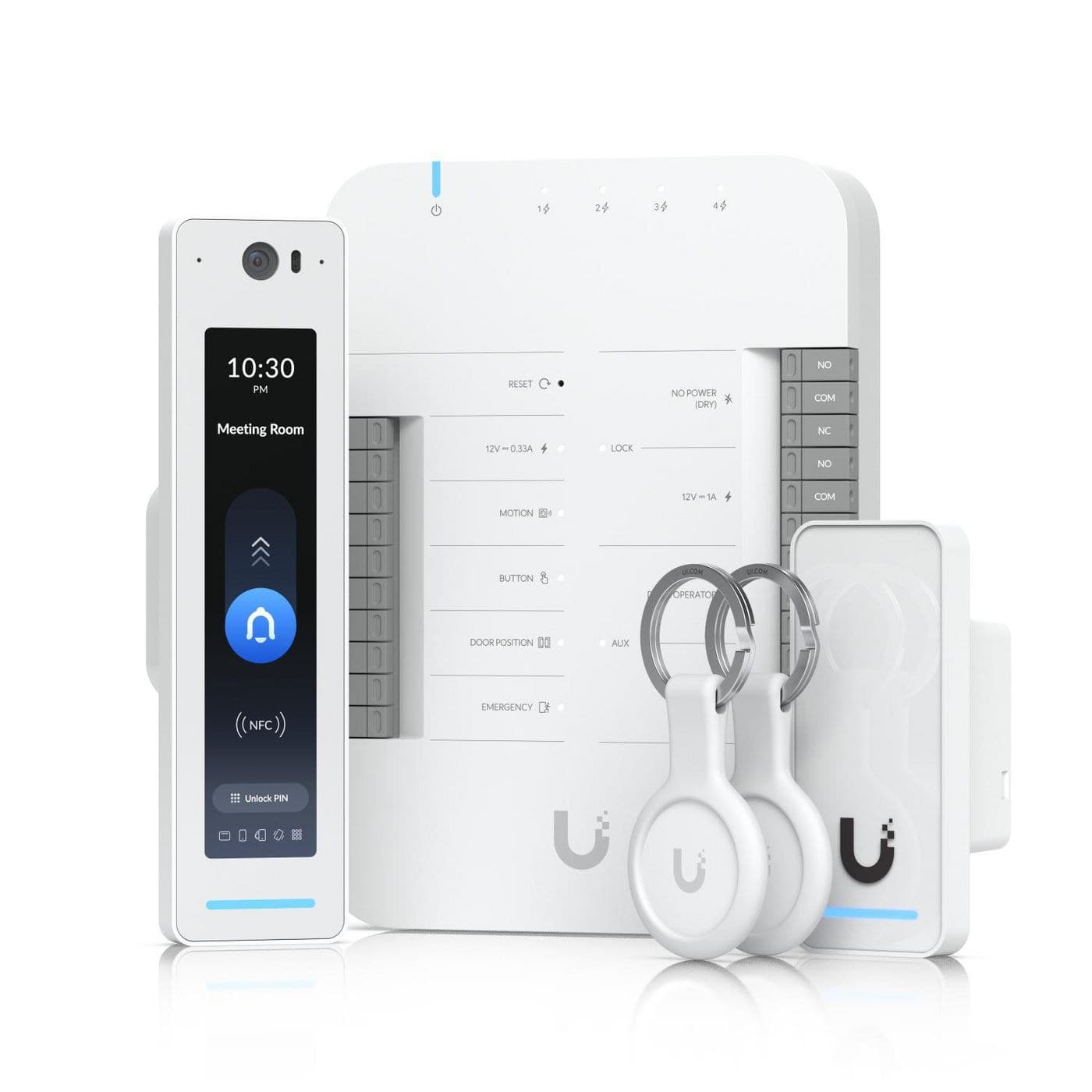 Ubiquiti UniFi Access G3 Starter Kit Pro (UA-G3-SK-Pro) - Door Hub, G3 Reader Pro, G3 Reader & 2 Pocket Keyfobs