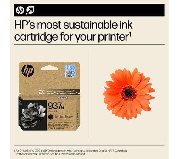 HP 937e EvoMore High Capacity Original Ink Cartridge - Black - Image 2