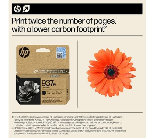HP 937e EvoMore High Capacity Original Ink Cartridge - Black - Image 4