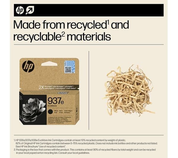 HP 937e EvoMore High Capacity Original Ink Cartridge - Black - Image 9