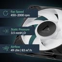 ARCTIC P12 Pro LN Low-Noise 120 mm PWM Fan - Black - A-RGB, 3 Pack thumbnail 5