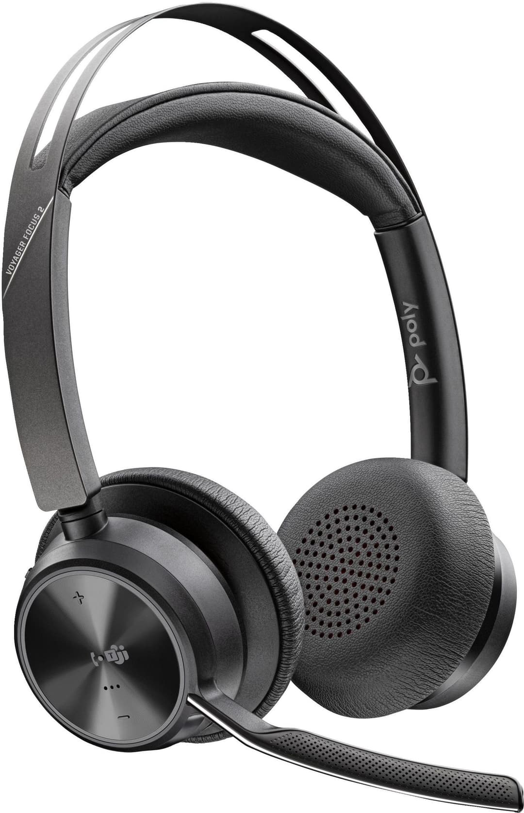 Poly Voyager Focus 2 Microsoft Teams Certified USB-C Wireless Headset with USB-C to USB-A Adapter (9T9J4AA) - Image 1