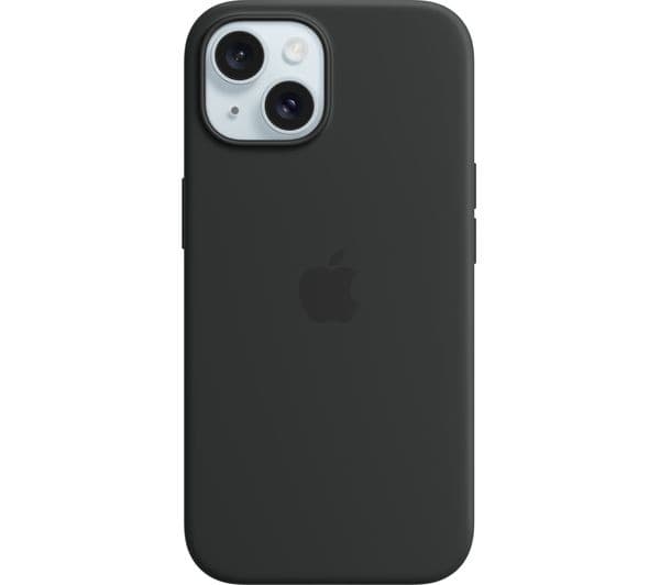 Apple iPhone 15 Silicone Case with MagSafe - Black - Image 1
