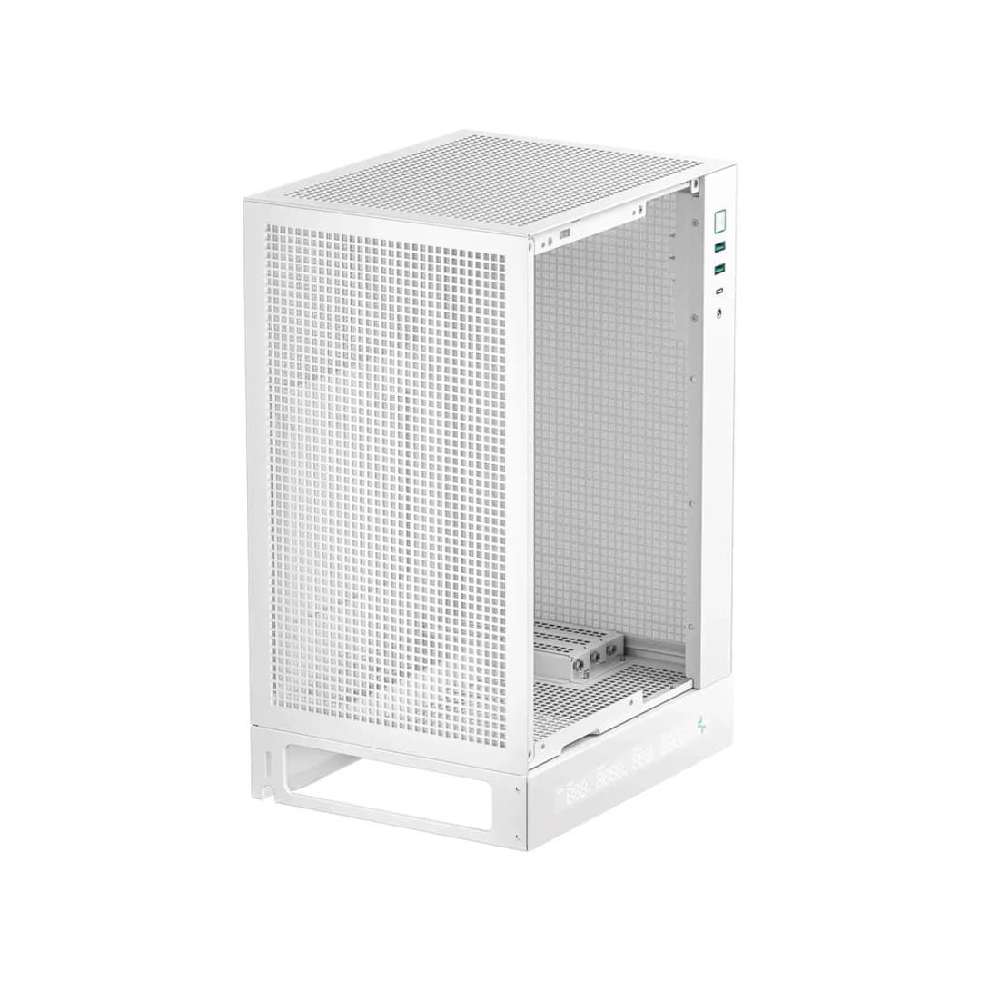 DeepCool CH170 Digital WH SFF Mini-ITX Gaming PC Case - White - Image 2