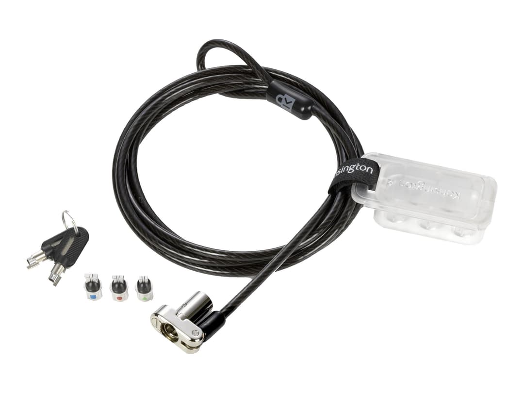 Kensington Universal 3-in-1 Keyed Laptop Lock Black - Image 1