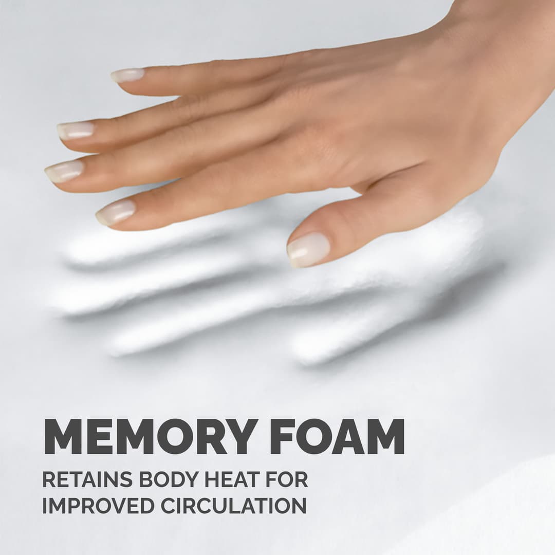 Fellowes Memory Foam Keyboard Wrist Rest - Black - Image 3