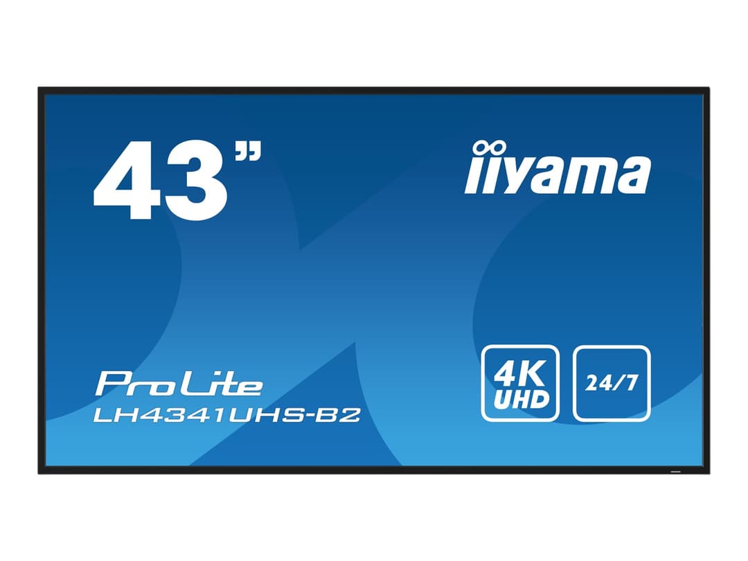 iiyama ProLite LH4341UHS-B2 43" Class (42.5" viewable) 4K UHD IPS LED-backlit LCD Digital Signage Display - Image 1