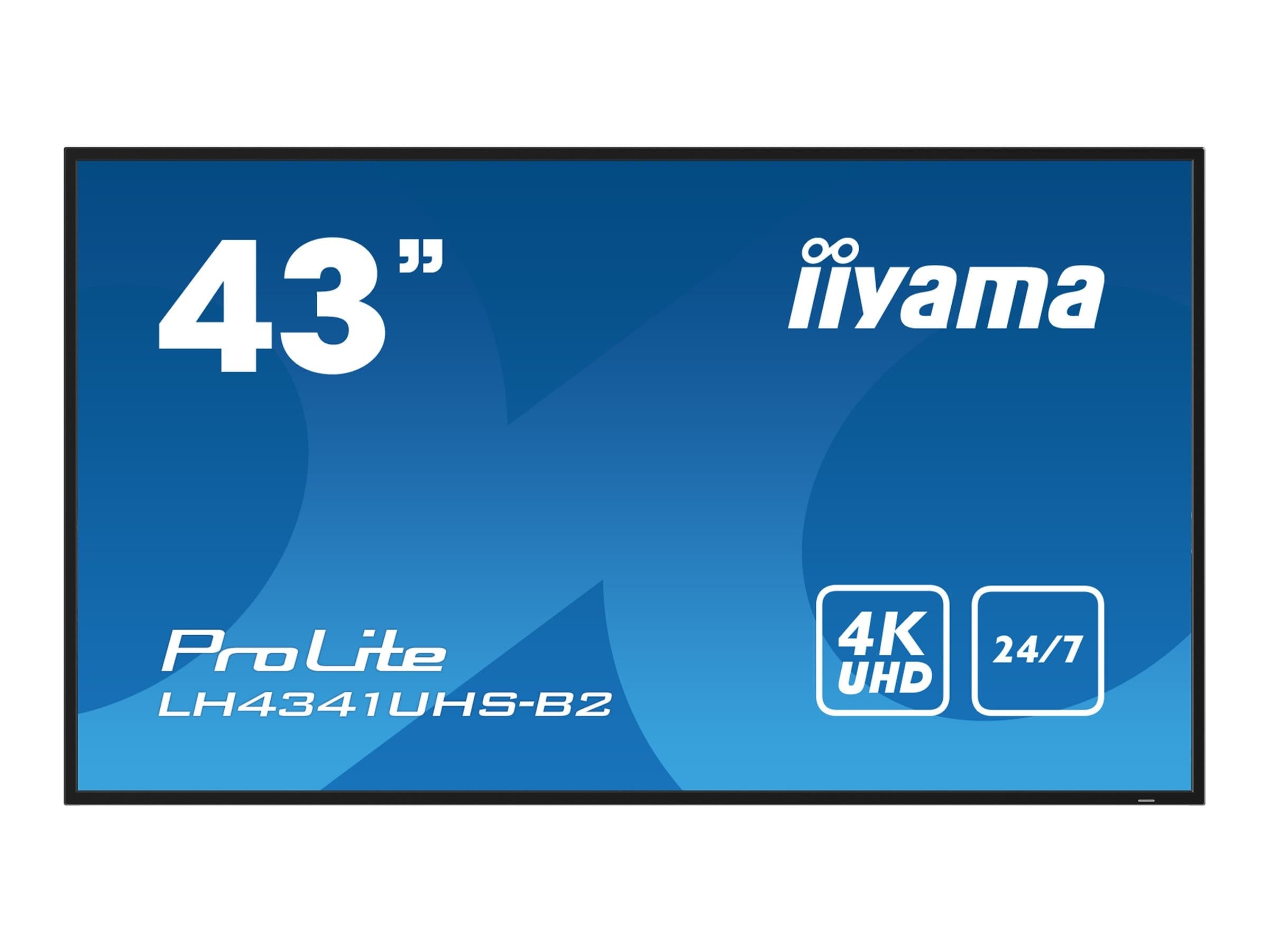 iiyama ProLite LH4341UHS-B2 43" Class (42.5" viewable) 4K UHD IPS LED-backlit LCD Digital Signage Display