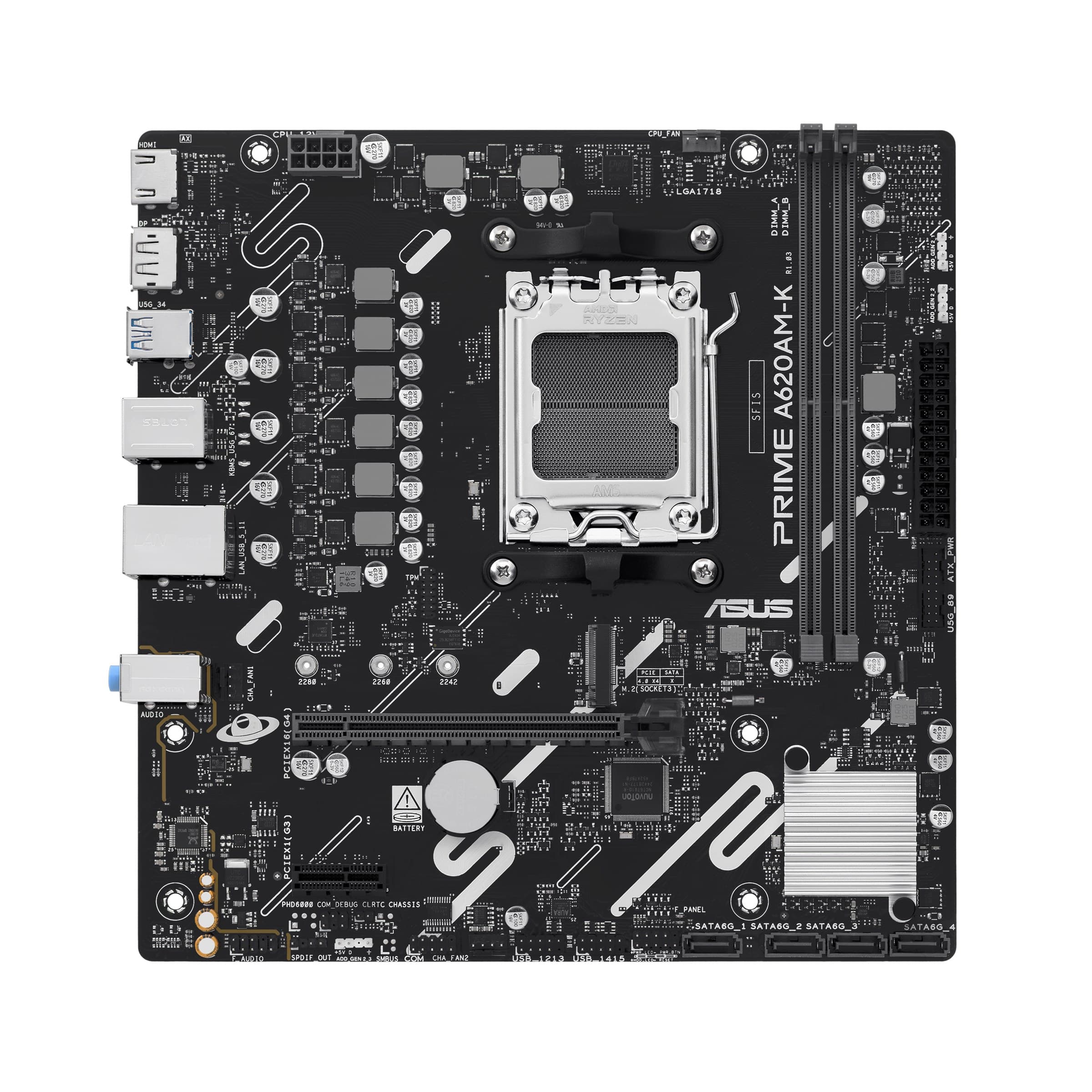 ASUS PRIME A620AM-K AMD A620A Socket AM5 micro ATX