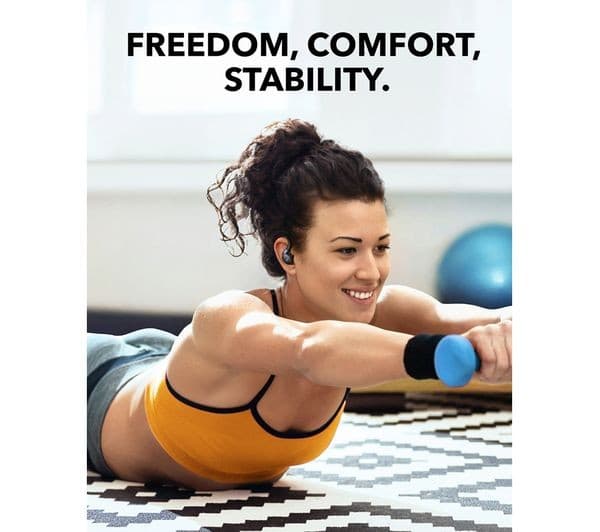 Soundcore Sport X20 Wireless Bluetooth Noise-Cancelling Earbuds - Black - Image 5