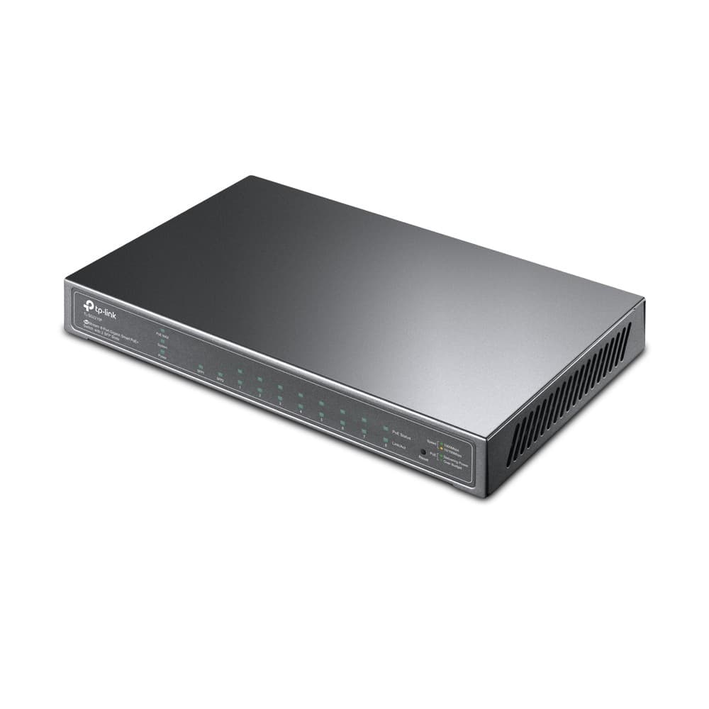 TP-LINK TL-SG2210P 20 Gbit/s Managed 8 x Gigabit Ethernet RJ45+SFP Ports Network Switch - Image 2