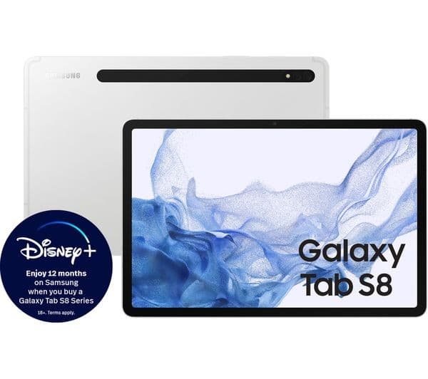 Samsung Galaxy Tab S8 11" Tablet Wi-Fi 256GB - Silver - Image 2