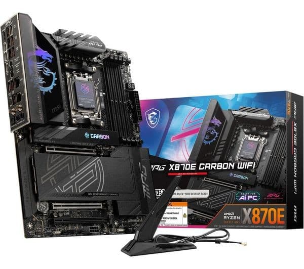 MSI MPG X870E Carbon WIFI AM5 DDR5 ATX Motherboard - Image 2