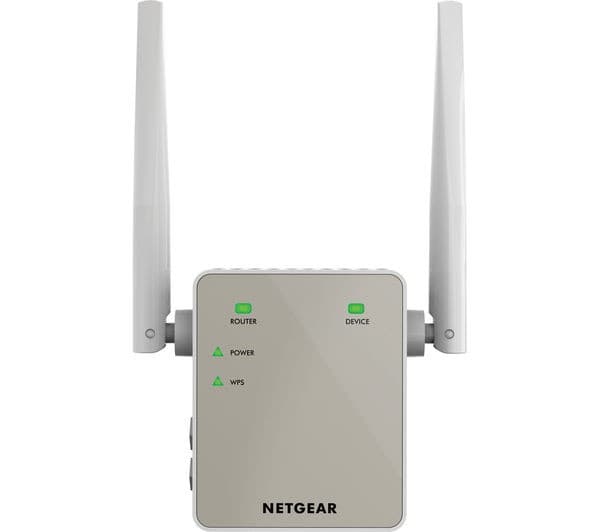 NETGEAR EX6120 WiFi Range Extender - AC 1200, Dual-band, Wall Plug, 1x Fast Ethernet Port