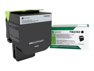 Lexmark 71B2HK0 High Yield Black Original Toner Cartridge (LCCP, LRP) for CS417dn, CS517de, CX417de - 6,000 Pages
