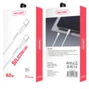 Ven-Dens 60W Silicone USB-C to USB-C Cable Durable & High-Performance VD-DCO05 - White thumbnail 2