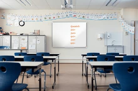 Nobo Premium Plus Melamine Non-Magnetic Whiteboard 1800x1200mm - Image 2