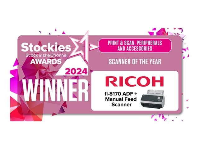 Ricoh fi-8170 A4 Desktop Document Scanner - 70ppm / 140ipm Duplex, 600dpi, 100-Sheet ADF, USB 3.2 Gen 1 & Gigabit LAN - Image 4
