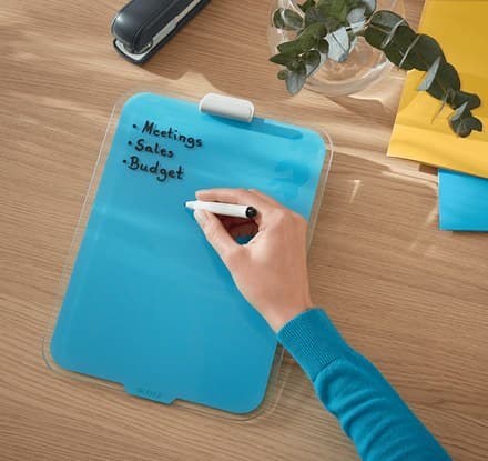 Leitz Cosy Glass Desktop Easel A4 - Calm Blue - Image 4