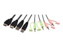 ATEN CS22H 2-Port USB 4K HDMI Cable KVM Switch with Remote Port Selector - 1.2m Built-in Cables thumbnail 3