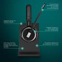 EPOS Impact 5000 Go MS Stereo – Professionelles DECT Wireless Stereo Headset mit Geräuschunterdrückungs-Mikrofon, Microsoft Teams Zertifiziert, 135 m Reichweite, Faltbare Ladestation & USB-A Dongle thumbnail 4