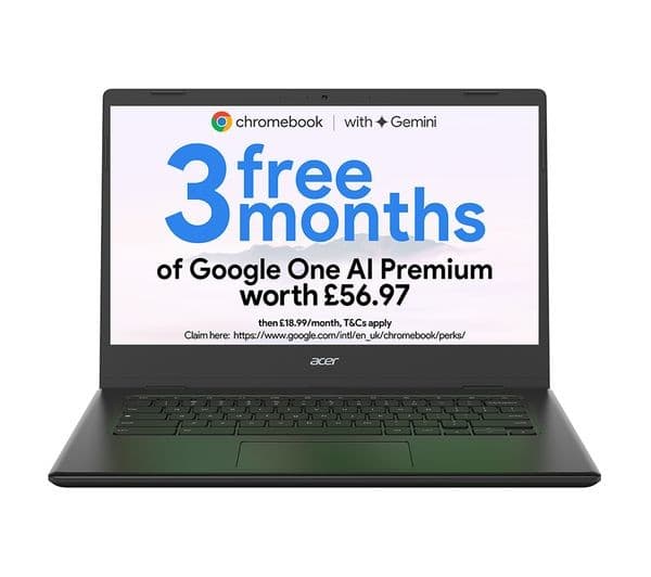 Acer Chromebook 314 CBOA314-1H 14-inch Full HD Intel Celeron N4500 4GB RAM Black - 128GB eMMC