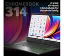 Acer Chromebook 314 CBOA314-1H 14-inch Full HD Intel Celeron N4500 4GB RAM Black - 128GB eMMC thumbnail 2