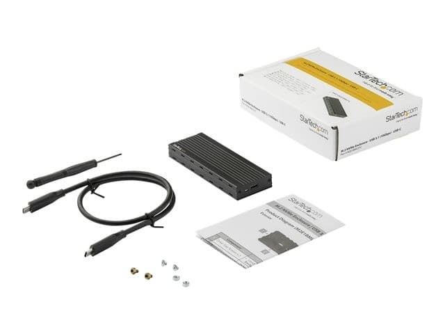 StarTech.com USB-C (10Gbps) to M.2 NVMe SSD Enclosure - Portable M.2 PCIe Aluminium Case - USB 3.1 (Gen 2) - 1GB/s Read & Write - Supports M.2 2230/2242/2260/2280 - Mac & PC (M2E1BMU31C) - Image 9