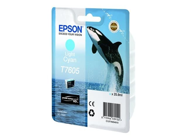 Epson T7605 Original UltraChrome HD Ink Cartridge 26 ml - Light Cyan - Image 3