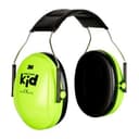 3M PELTOR Kid Earmuffs H510AK Neon Green Headband SNR 27 dB thumbnail 1