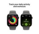 Apple Watch Series 11 GPS + Cellular 46mm Natural Titanium Case with Stone Grey Sport Band - S/M thumbnail 4