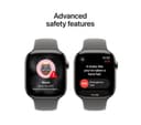 Apple Watch Series 11 GPS + Cellular 46mm Natural Titanium Case with Stone Grey Sport Band - S/M thumbnail 6