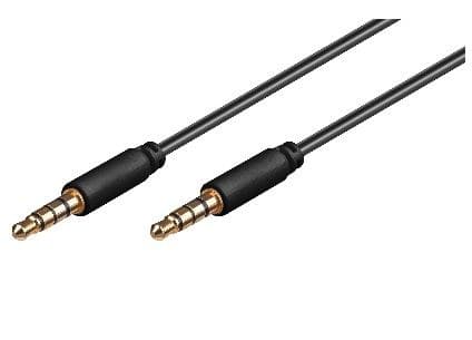Microconnect 3.5mm 4-pin Headphone & Audio Cable 3m - Black