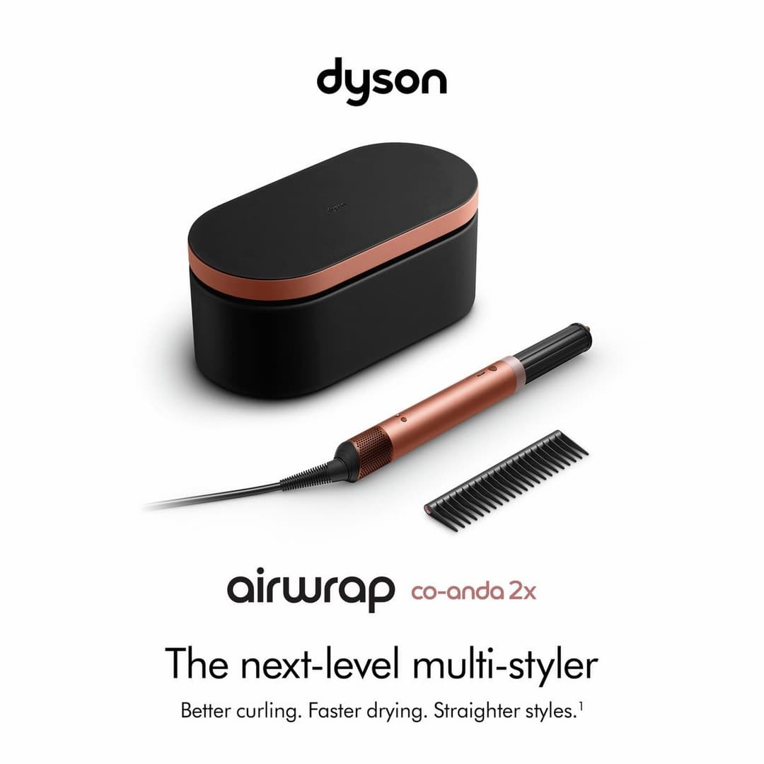Dyson Airwrap Co-anda2x Multi-Styler & Dryer for Straight + Wavy Hair - Amber Silk & Pink Champagne - Image 4