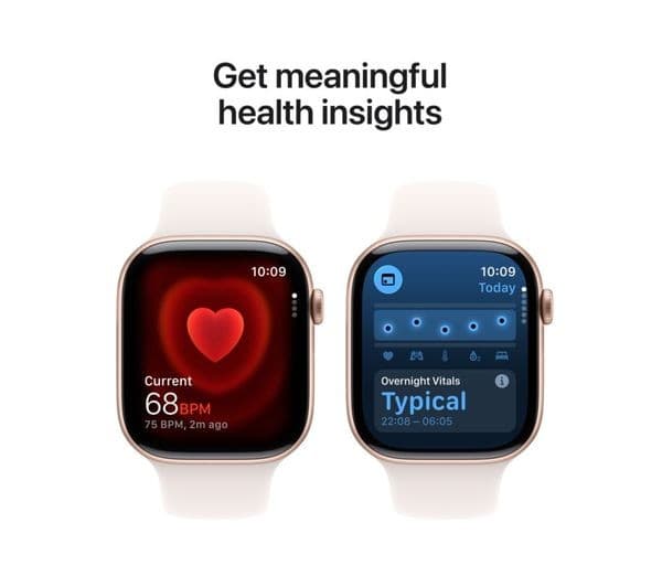 Apple Watch Series 11 GPS 46mm Rose Gold Aluminium Case with Light Blush Sport Band - M/L - Image 5