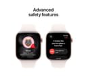 Apple Watch Series 11 GPS 46mm Rose Gold Aluminium Case with Light Blush Sport Band - M/L thumbnail 6