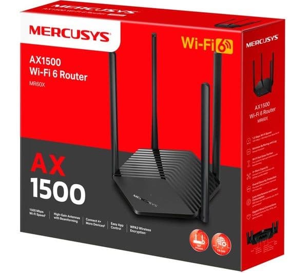 MERCUSYS MR60X AX1500 Dual-Band Wi-Fi 6 Gigabit Router - Image 2
