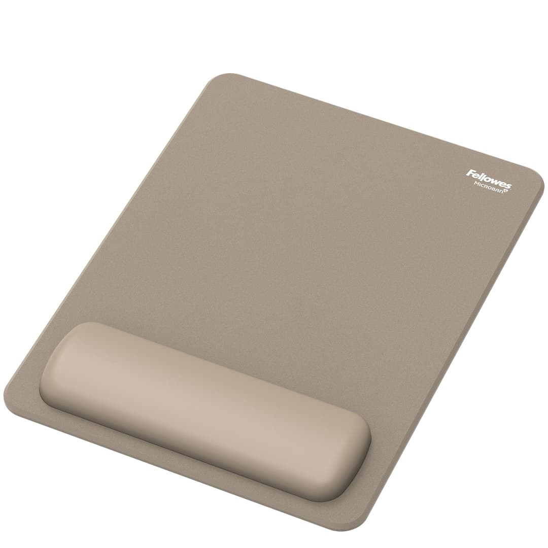 Fellowes Breyta XL Mouse Mat Wrist Support - Sand - Image 1