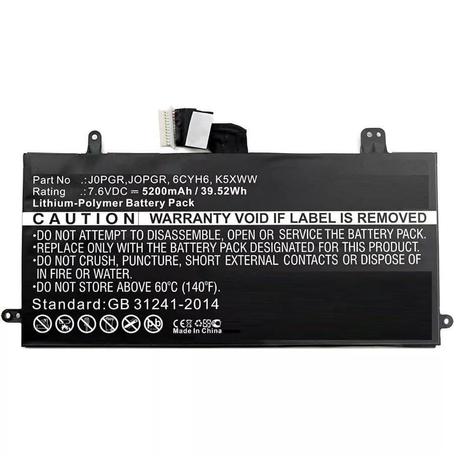 CoreParts MBXDE-BA0083 Replacement Battery for Dell Latitude 12 5285, 7.6V 4200mAh Li-Pol, 32Wh, Black - Image 1