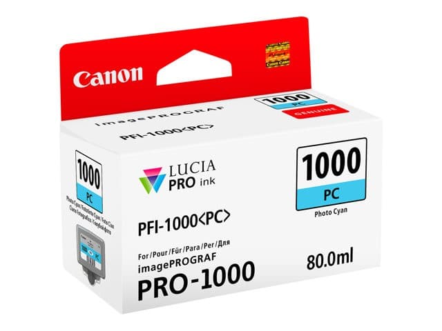 Canon PFI-1000 PC - photo cyan - original - ink tank - Image 2