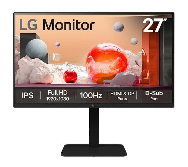 LG BA450 Full HD IPS LED Monitor 100Hz 27" - Black - Image 1