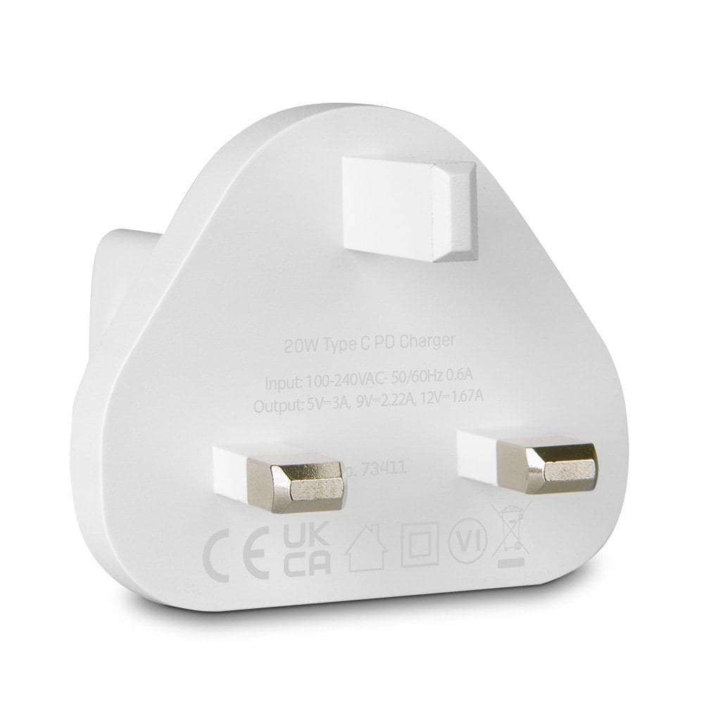 Lindy 20W USB Type C GaN Charger, UK Plug, White - Image 4