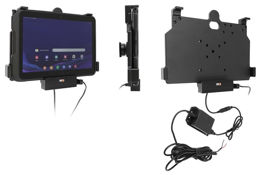 Brodit 713435 Active Holder for Fixed Installation for Samsung Galaxy Tab Active 5 Pro (SM-X356B), Easy-Switching, USB Host Type-A - Image 1