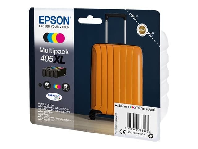 Epson 405XL DURABrite Ultra 4-Colour Ink Cartridge Multipack - Image 1