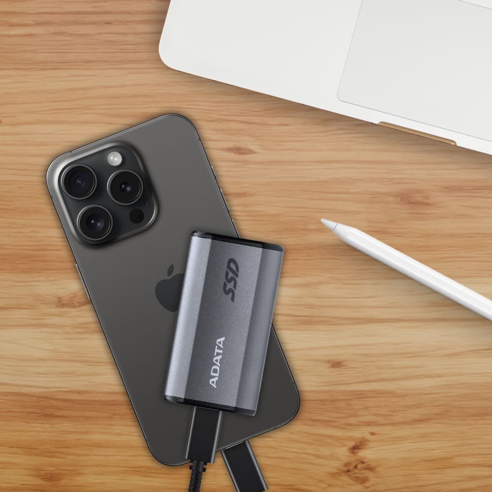 ADATA SE880 Portable External SSD USB 3.2 Gen 2x2 USB-C 2TB - Titanium Grey - Image 8