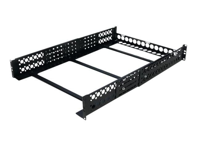 StarTech 2U Universal Rack Mount Rails Black - Image 1