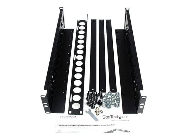StarTech 2U Universal Rack Mount Rails Black - Image 5