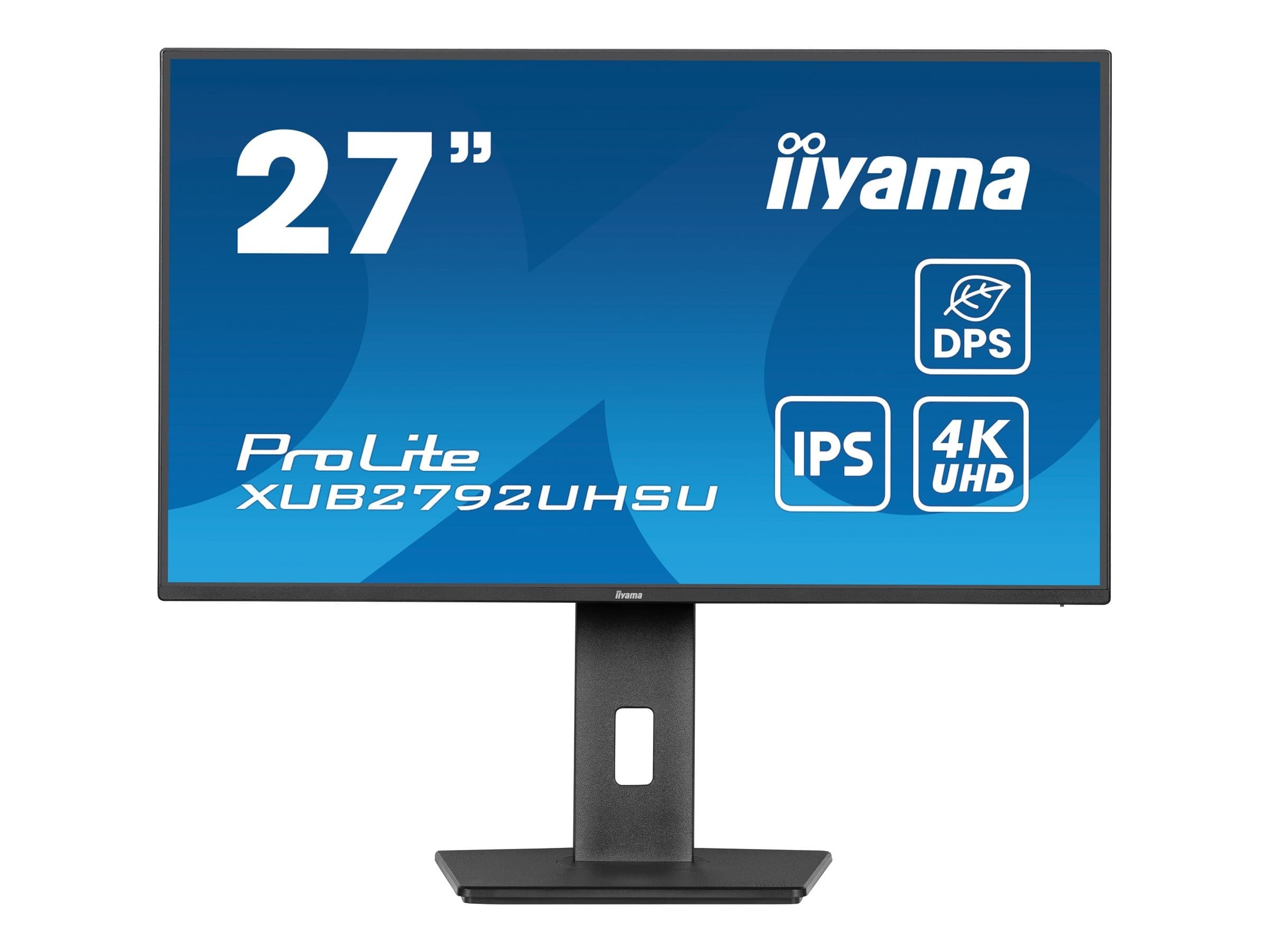 iiyama ProLite XUB2792UHSU-B6 27" IPS 4K UHD 60Hz USB-C Height Adjustable Monitor with Speakers